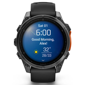 Pametni Outdoor sat Garmin Fenix 8 51 mm AMOLED slate gray, black remen