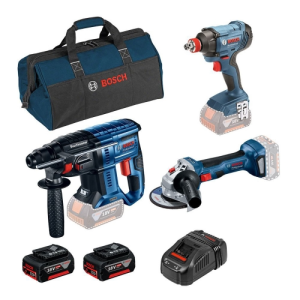 Aku set Bosch Professional GBH 180-LI + GWS 180-LI + GDX 180 + 2xAKU - sa baterijom i punjačem