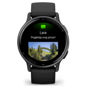 Fitness Garmin Vivoactive 5 Black Slate crni remen