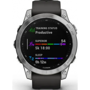 Pametni Outdoor sat Garmin Fenix 7 Silver Graphite remen