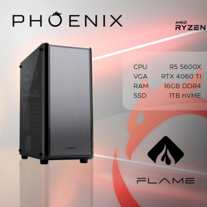 Računalo Phoenix FLAME Y-527 AMD RYZEN 5 5600X/16GB DDR4/NVMe SSD 1TB/ RTX 4060 TI