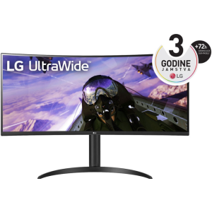 Monitor 34" LG 34WP65CP, VA, QHD, 160Hz, zakrivljen, zvučnici