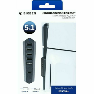 Bigben USB hub za PS5 Slim (4 x USB-a porta + 1 x USB-C port)