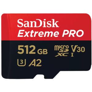 Memorijska kartica Sandisk Extreme Pro 512GB, class 10, V30 UHS-I U3, sa adapterom