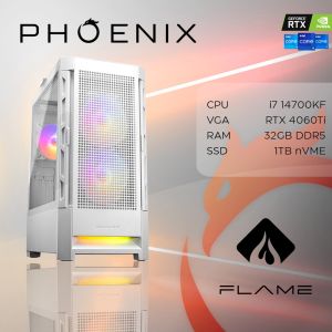 Računalo Phoenix FLAME Y-604 Intel i7 14700KF/32GB DDR5/NVME SSD 1TB/700W 80+/RTX 4060TI 8GB