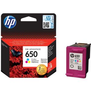 Tinta HP 650 CZ102AE Tri-color Ink Cartridge