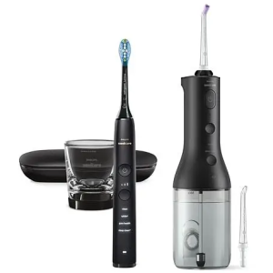 Tuš za zube Philips Sonicare HX3886/43 Power Flosser + Četkica za zube Diamond Clean 9000 Black