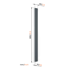 Vogel's TVA6000WH kanalica za sakrivanje kablova dužina 80cm bijela