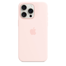 Apple iPhone 15 Pro Max silicone case with MagSafe Light Pink