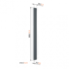 Vogel's TVA6000WH kanalica za sakrivanje kablova dužina 80cm bijela