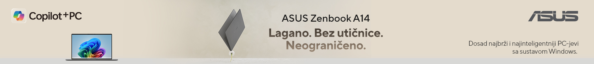 Pogledaj novi ASUS Zenbook A14