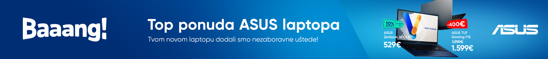 Top ponuda ASUS laptopa