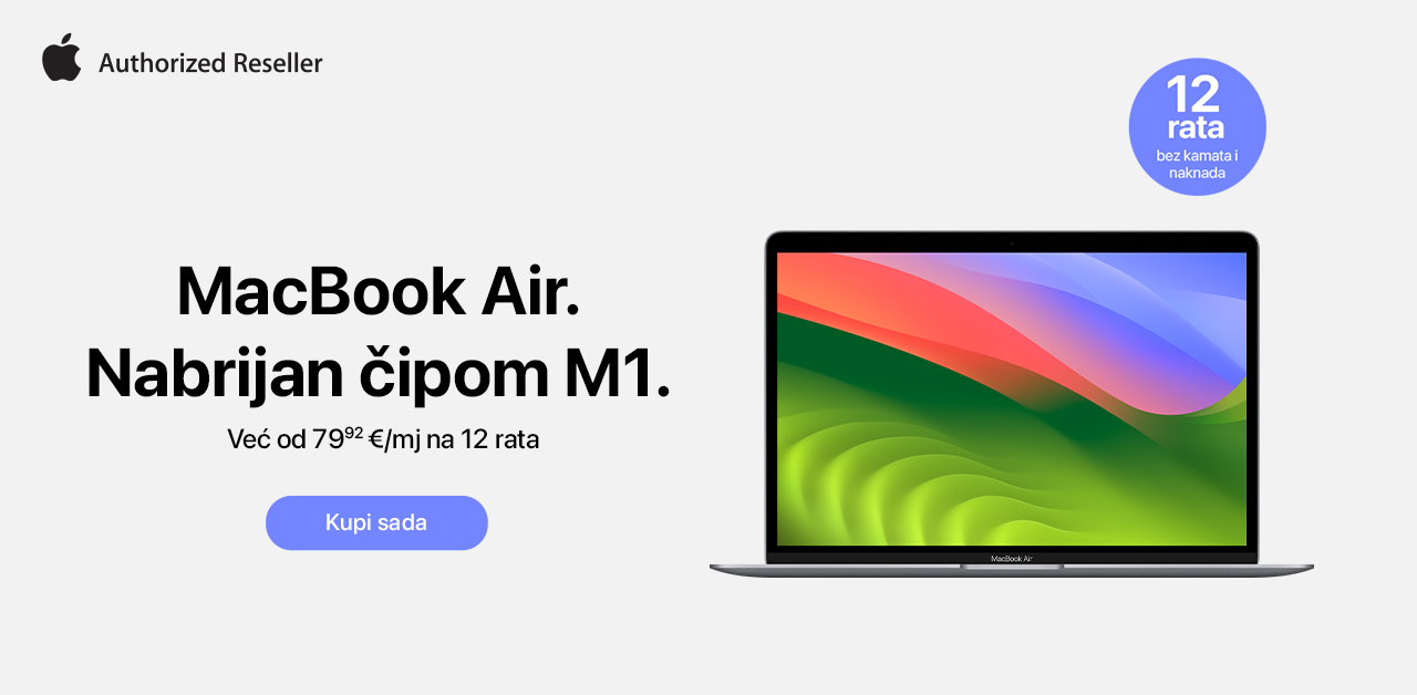 MacBook Air. Nabrijan čipom M1.