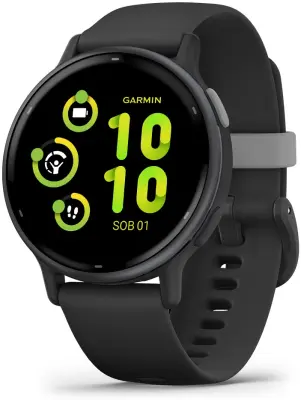 Fitness Garmin Vivoactive 5 Black Slate crni remen