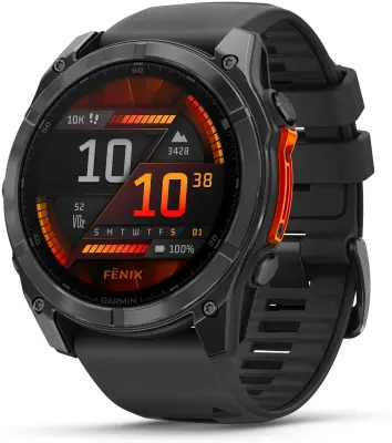 Pametni Outdoor sat Garmin Fenix 8 51 mm AMOLED slate gray, black remen