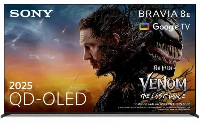 TV SONY K65XR8M25BP.CEI, 165.1cm (65"), OLED, 4K UHD SMART TV, Android TV