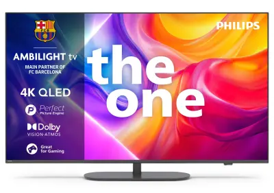 TV PHILIPS 55PUS9010, 139.7cm (55"), QLED, UHD 4K 144Hz, Smart TV, Titan OS