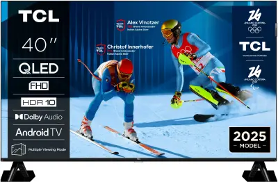 TV TCL 40S5K, 101.6cm (40"), QLED, FHD SMART TV, GOOGLE TV