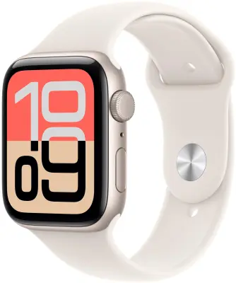 Apple Watch SE 3 GPS 40mm Starlight Aluminium Case with Starlight Sport Band - S/M