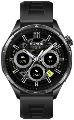 Pametni sat HONOR Watch 6 Shadow Black + Black Braided Strap + Blue Silicone Magnetic Strap